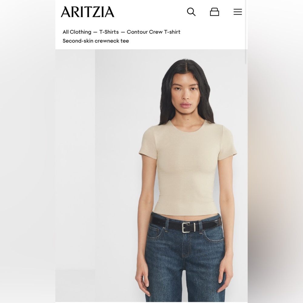 Aritzia contour crew tshirt NWT